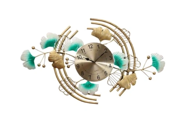 Decorative Metal Wal Clock - Free Size, Metal, Decorative, Pack of 1